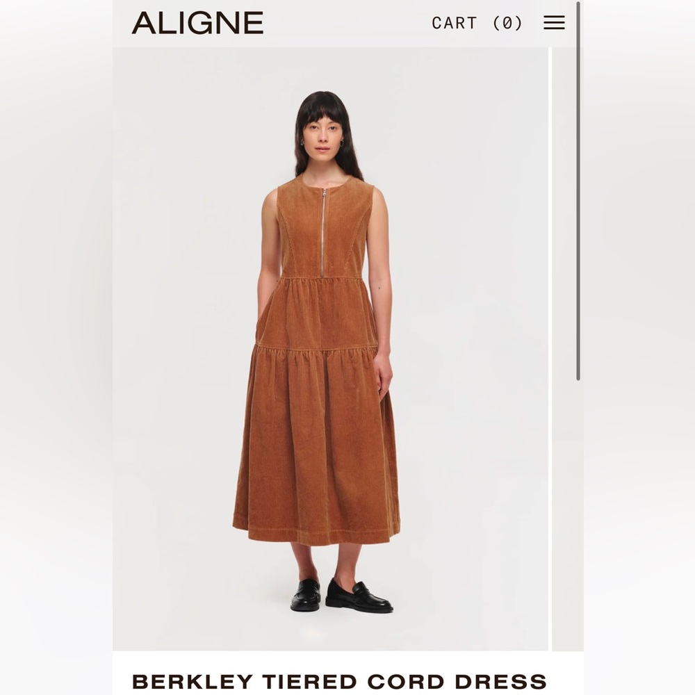 NWOT - Aligne Berkley Tiered Cord Dress - never worn !